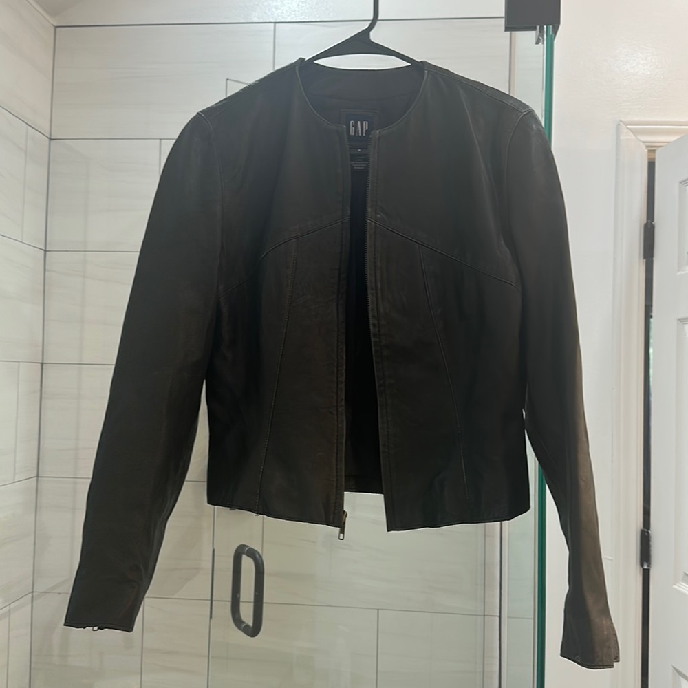 Gap leather jacket